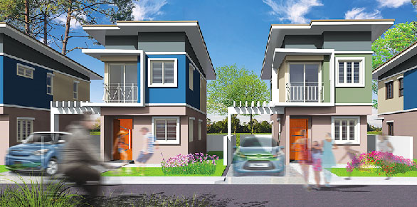 Architect’s perspective of the Leyenda model house being offered at the Active Group’sTown & Country San Pablo project in Laguna.